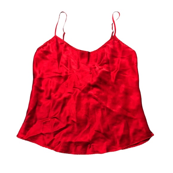 Magic Silk Red 100% Silk Slip Tank Top!! - Picture 4 of 5